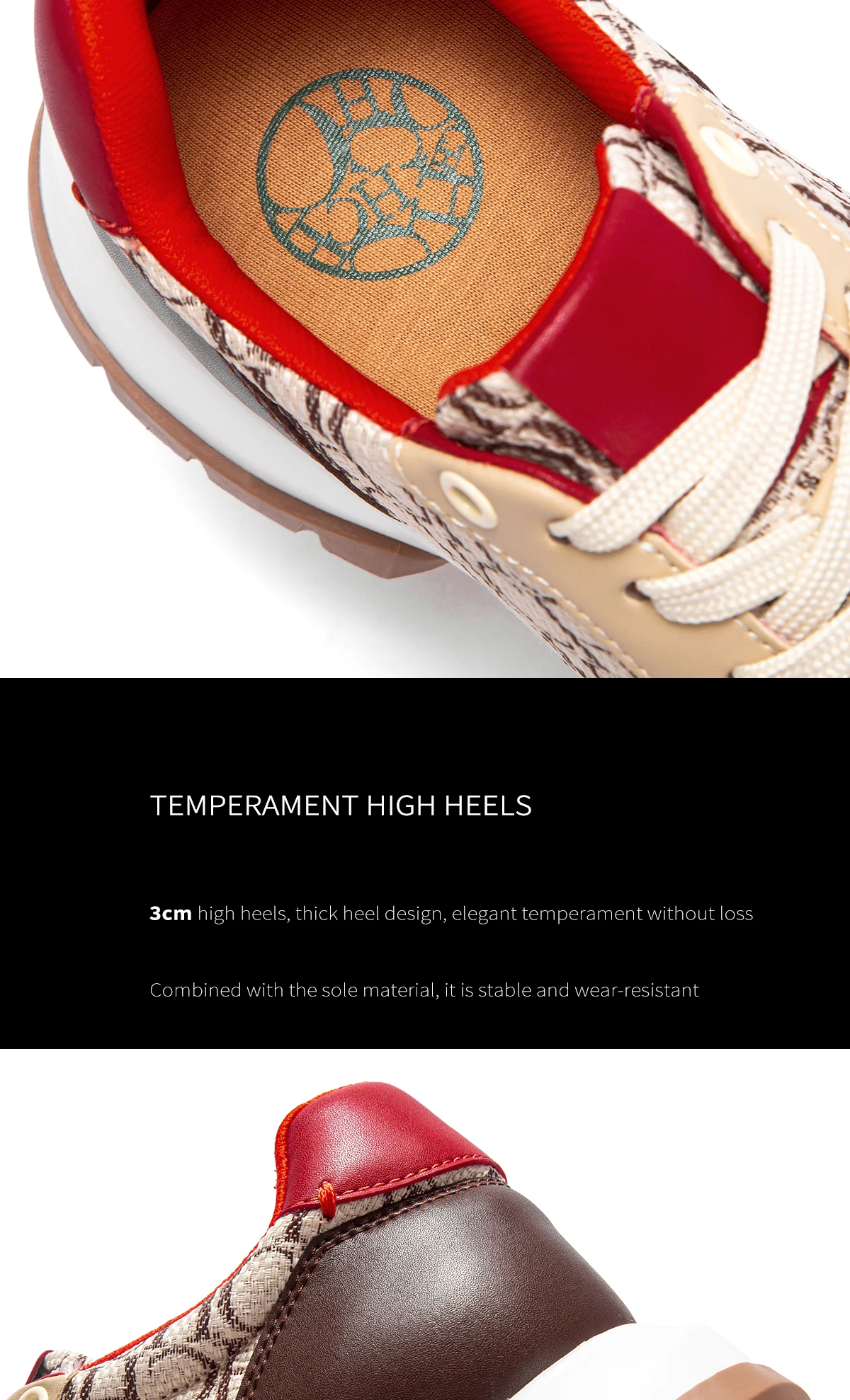 C-H Women's Shoes Vulcanized Winter New Anti slip Outdoor Walking Shoes Wine Red Girls Shoes Student