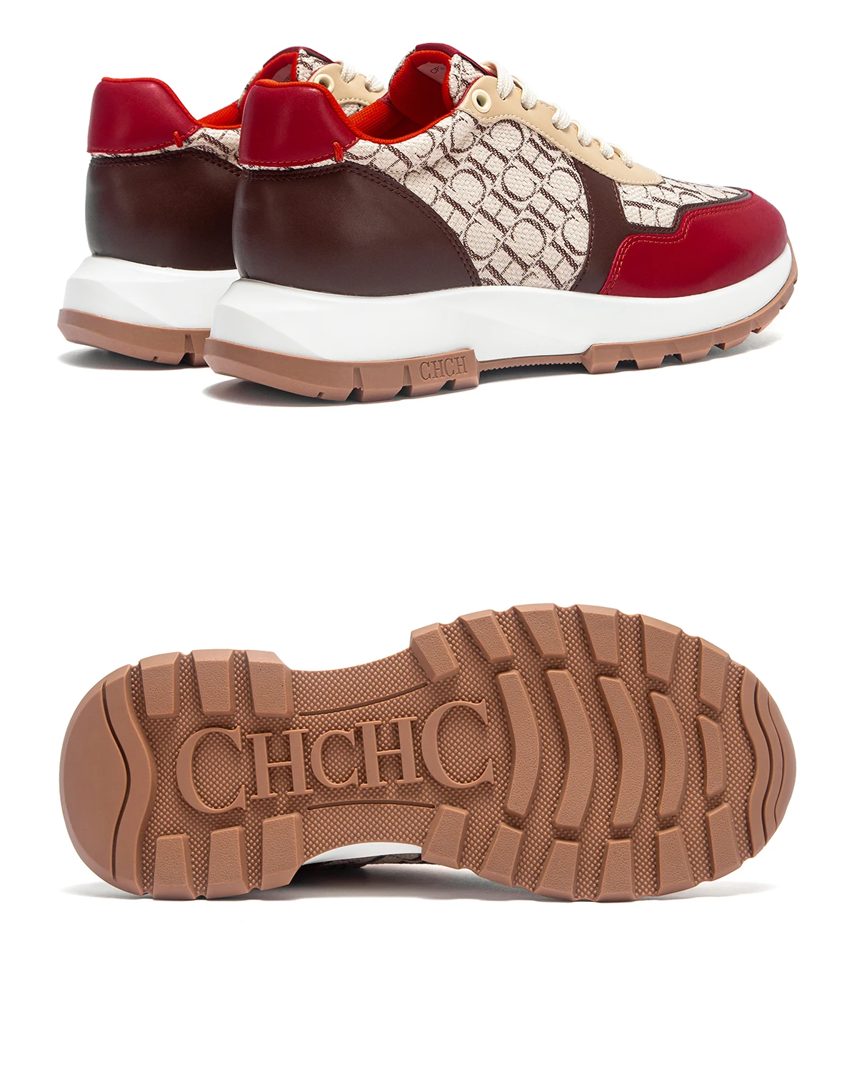 C-H Women's Shoes Vulcanized Winter New Anti slip Outdoor Walking Shoes Wine Red Girls Shoes Student
