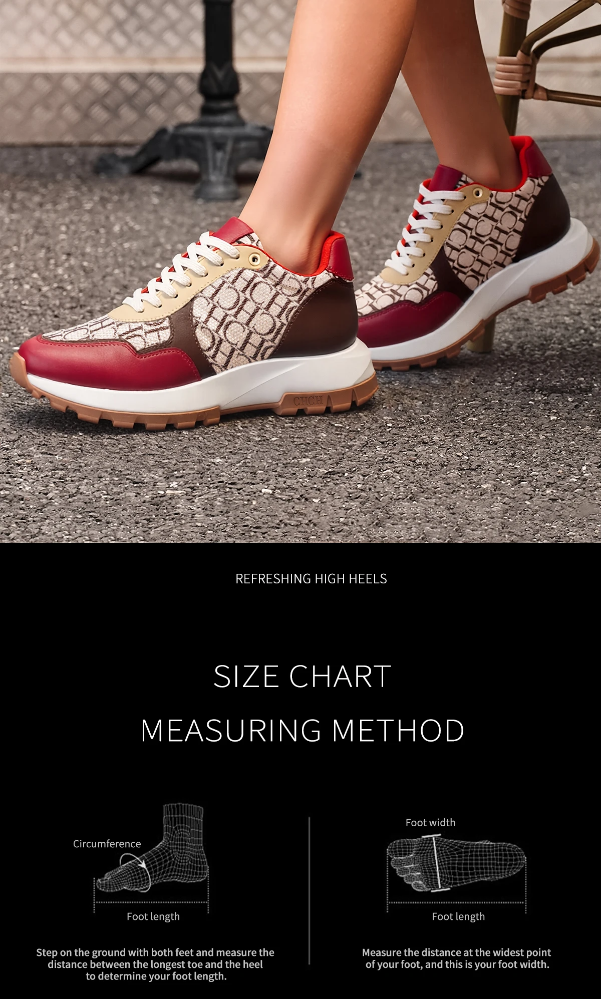 C-H Women's Shoes Vulcanized Winter New Anti slip Outdoor Walking Shoes Wine Red Girls Shoes Student