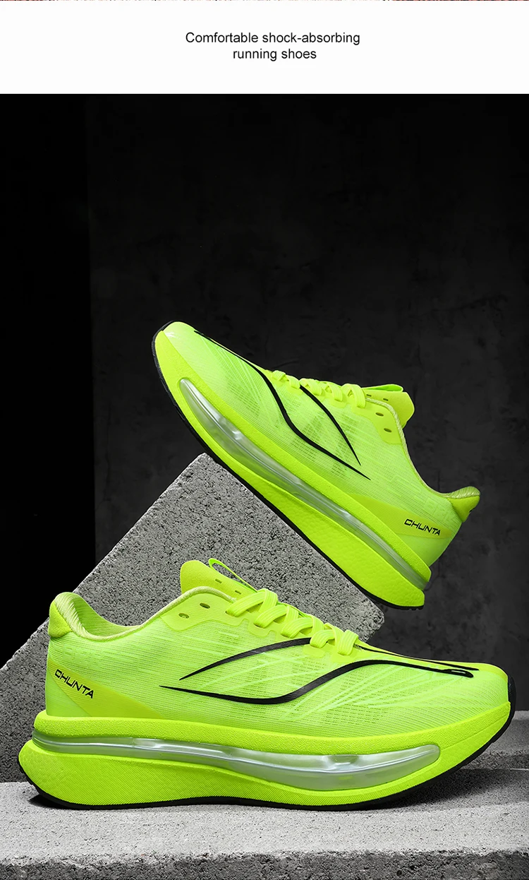 Professional racing shoes, lightweight, breathable, cushioned, Chunta rebounding, mesh surface, shock-absorbing, lightweight
