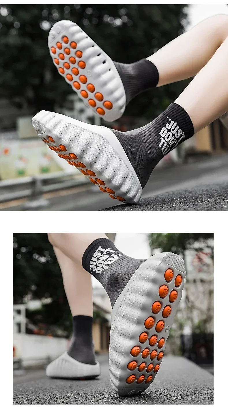 YUYIN Men's Lightweight Outdoor Casual Slippers Women's Summer Soft EVA Slides Female Male Couples Outdoor Street Sandals