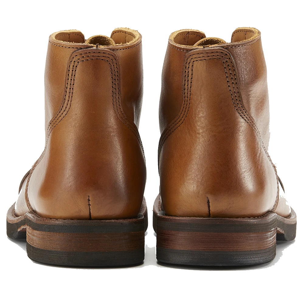 Precision Stitch Boots Men Vegetable Tanned Leather Horseriding Shoes Combat Ourdoor Driving Boots