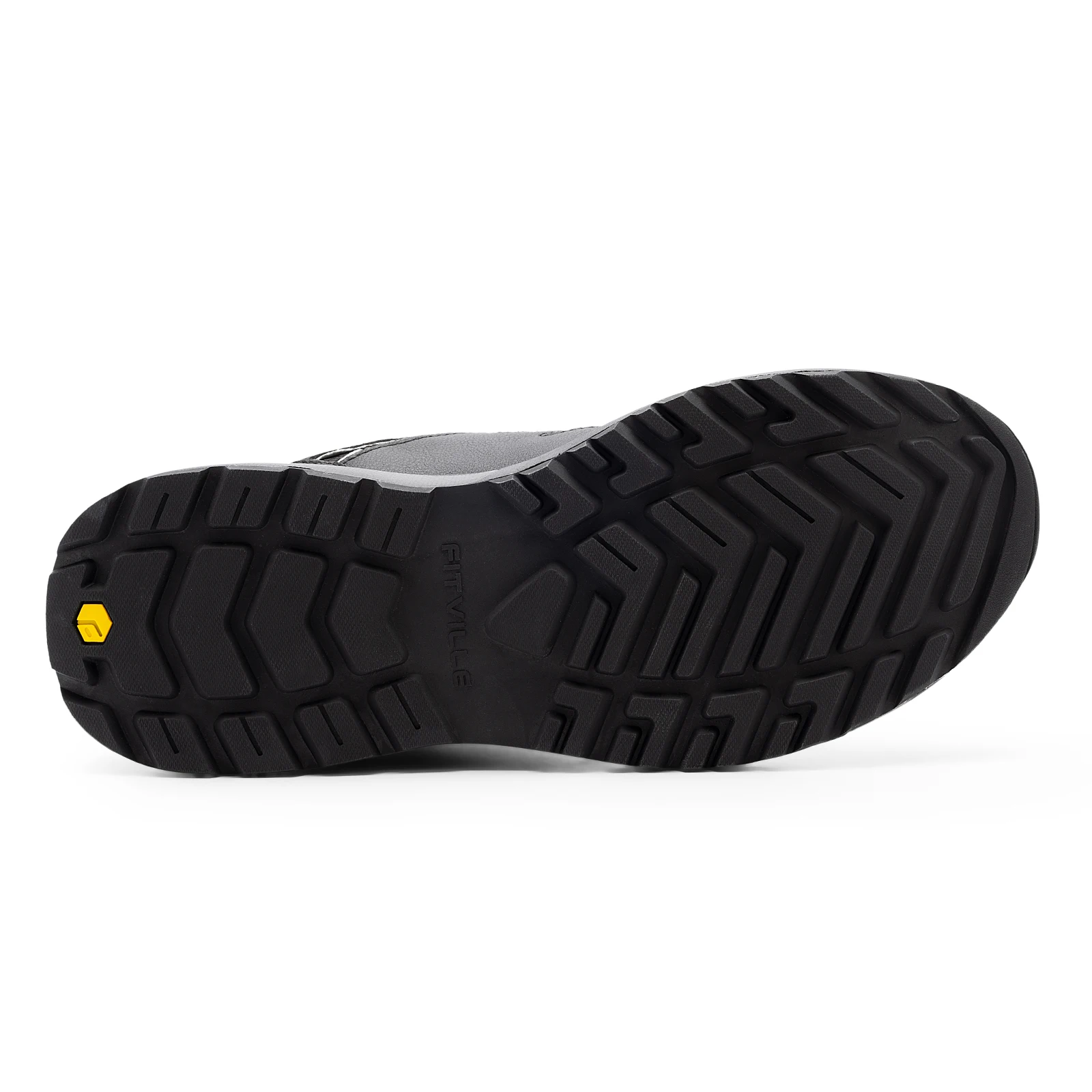 FitVille Wide Men's Shoes Hiking Waterproof Outdoor Work Trekking Trails Sneakers with Arch Support for Heel Pain Relief