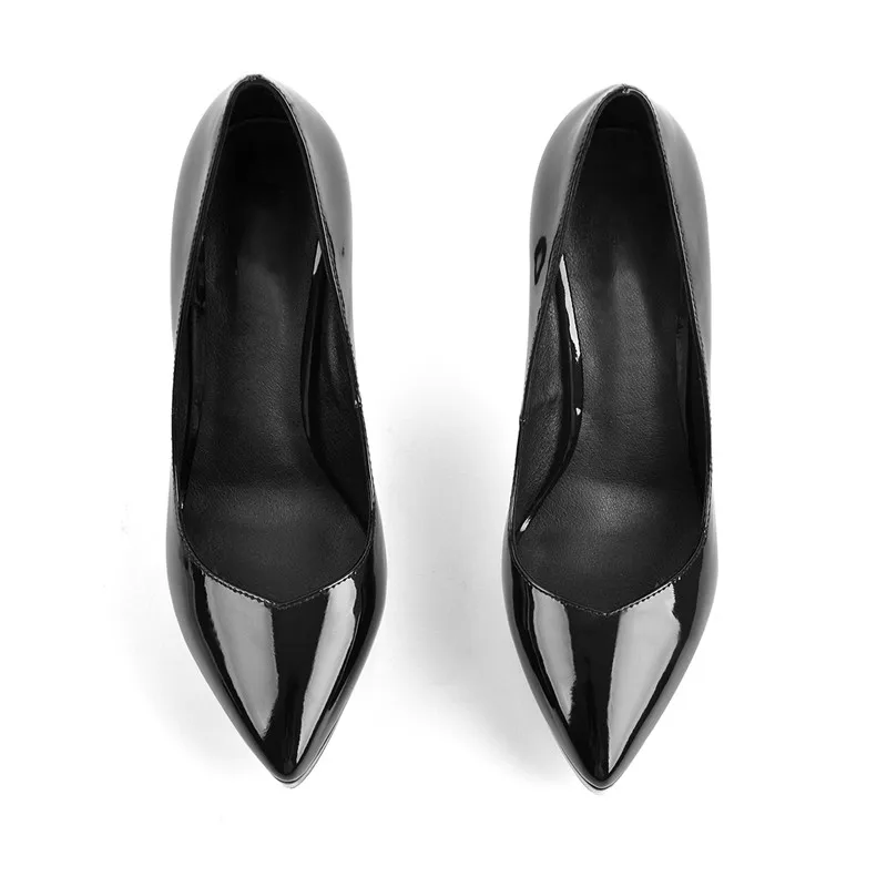 Onlymaker Women Platform Stiletto High Heels Pumps Pointed Toe Slip On Work Party Dress Plus Size Shoes