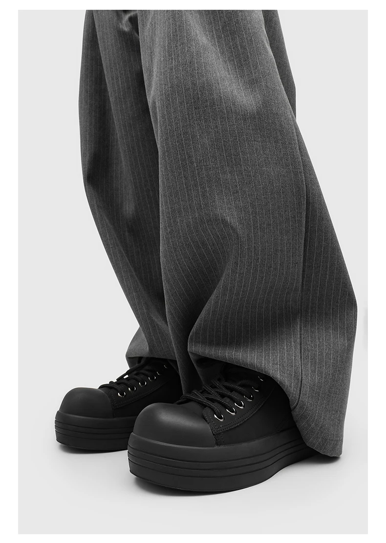 New Men Oversized Casual Shoes Fashionable Thick-soled Retro Men Shoes American Casual Lace-up Sneakers Sizes 38-44 Men Shoes