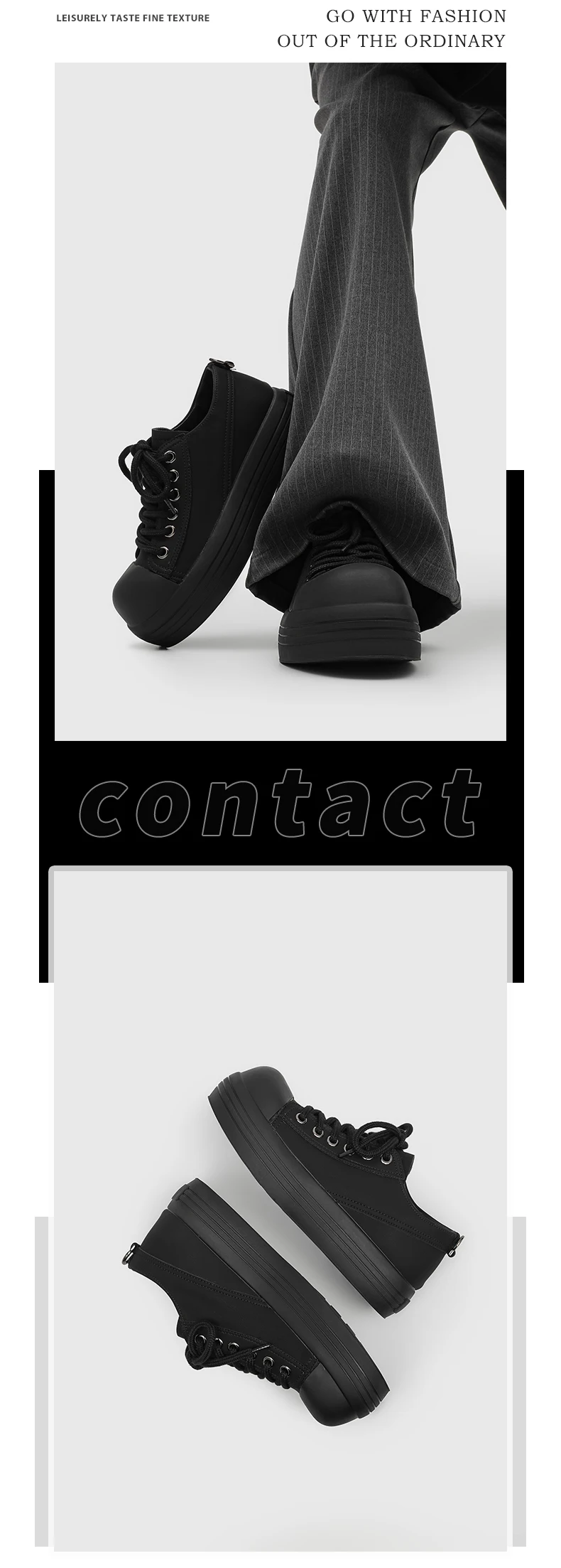 New Men Oversized Casual Shoes Fashionable Thick-soled Retro Men Shoes American Casual Lace-up Sneakers Sizes 38-44 Men Shoes