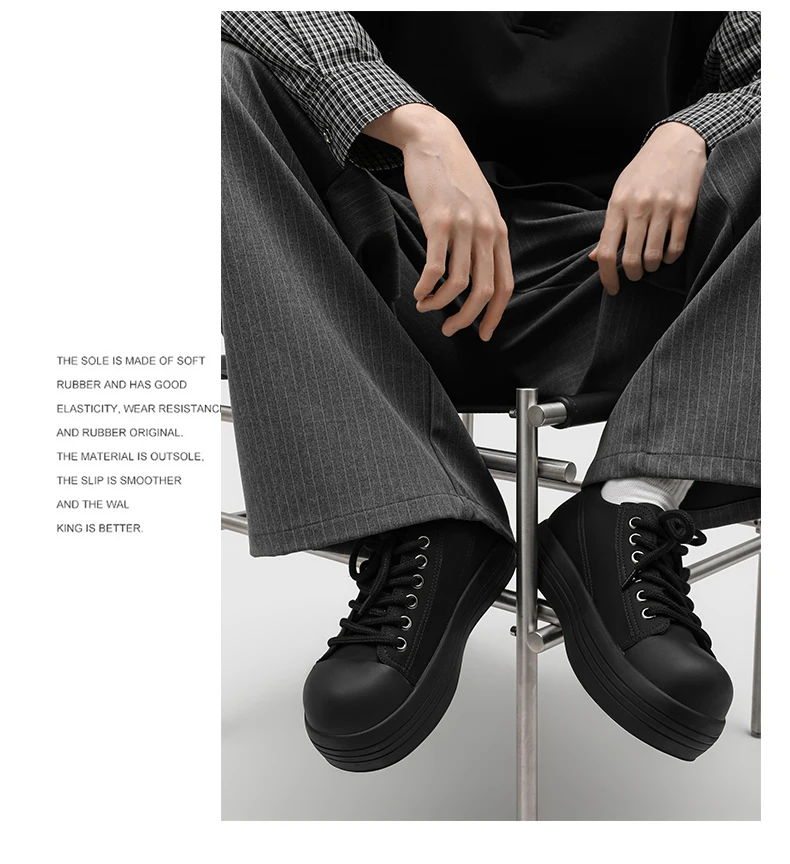 New Men Oversized Casual Shoes Fashionable Thick-soled Retro Men Shoes American Casual Lace-up Sneakers Sizes 38-44 Men Shoes