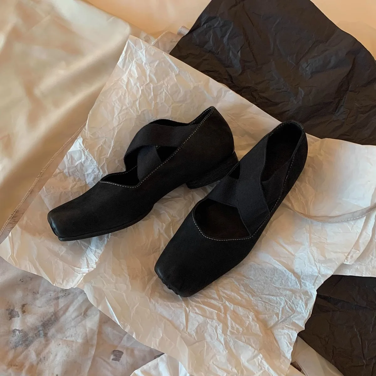 Spring/Summer Mary Jane Shoes Block Heel Pumps Cross Strap Chunky Mid Heel Vintage Elegant Dress Pumps Singel Shoes For Women