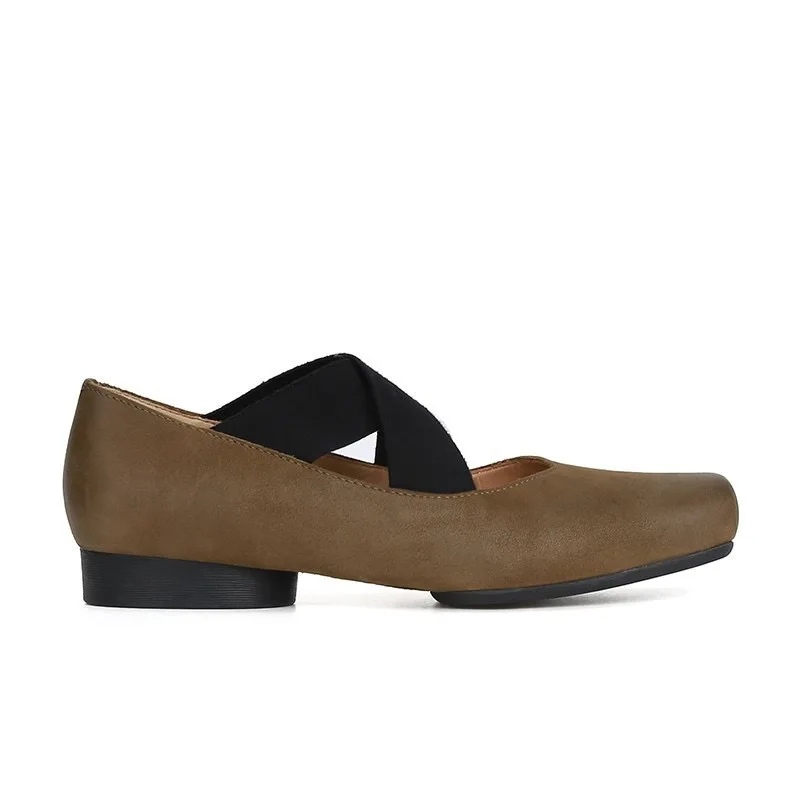 Spring/Summer Mary Jane Shoes Block Heel Pumps Cross Strap Chunky Mid Heel Vintage Elegant Dress Pumps Singel Shoes For Women