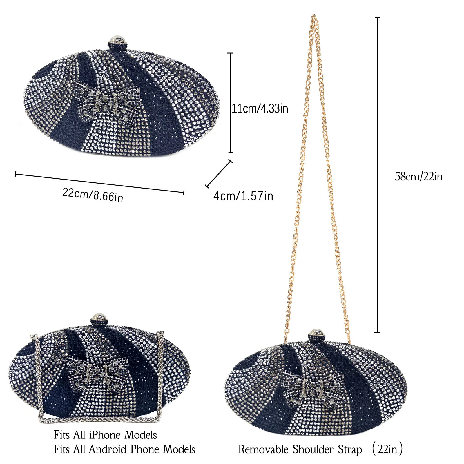 Venus Chan Italian Design Women's Shoes & Rhinestone Butterfly Bag – Perfect for Weddings & Bridal Accessories