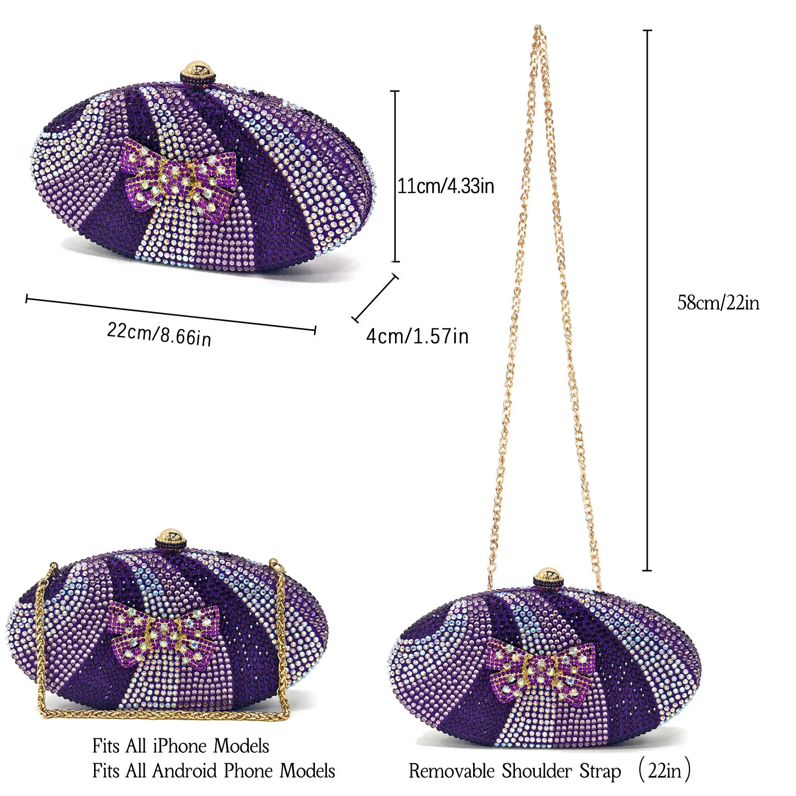Venus Chan Italian Design Women's Shoes & Rhinestone Butterfly Bag – Perfect for Weddings & Bridal Accessories