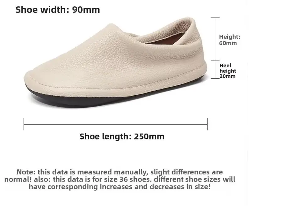 Careaymade-Simple Artistic Handmade Wider Toe Genuine Leather Women's Shoes,Cowhide Low Heel Round Toe Comfortable Single Shoes