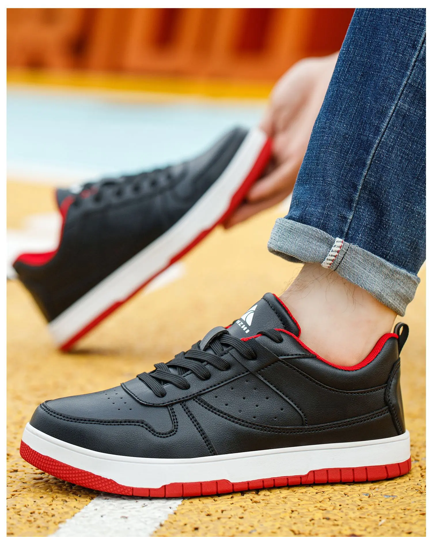 Black Anti Slip And Wear-resistant Casual Safety Shoes Anti-Smash Anti Puncture Work Sneakers Indestructible Shoes Protective