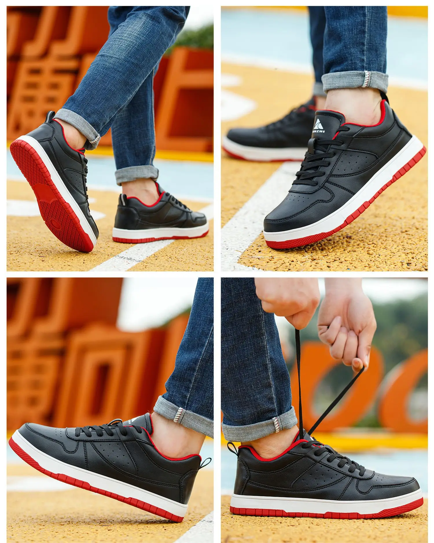 Black Anti Slip And Wear-resistant Casual Safety Shoes Anti-Smash Anti Puncture Work Sneakers Indestructible Shoes Protective
