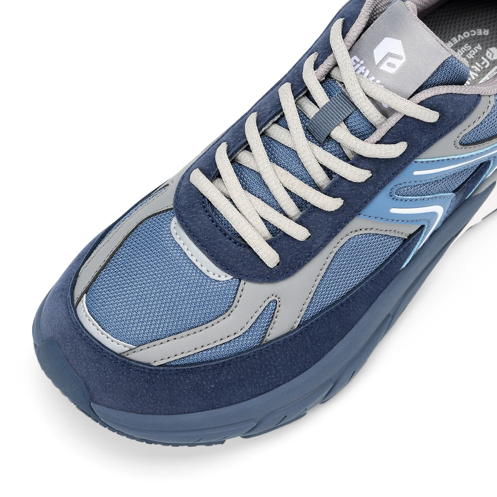 FitVille Extra Wide Shoes For Men Wide Walking Shoes Wide Width Casual Sneakers Comfortable Orthopedic Shoe Arch Support Lightweight For Swollen Feet Plantar Fasciitis Neuropathy