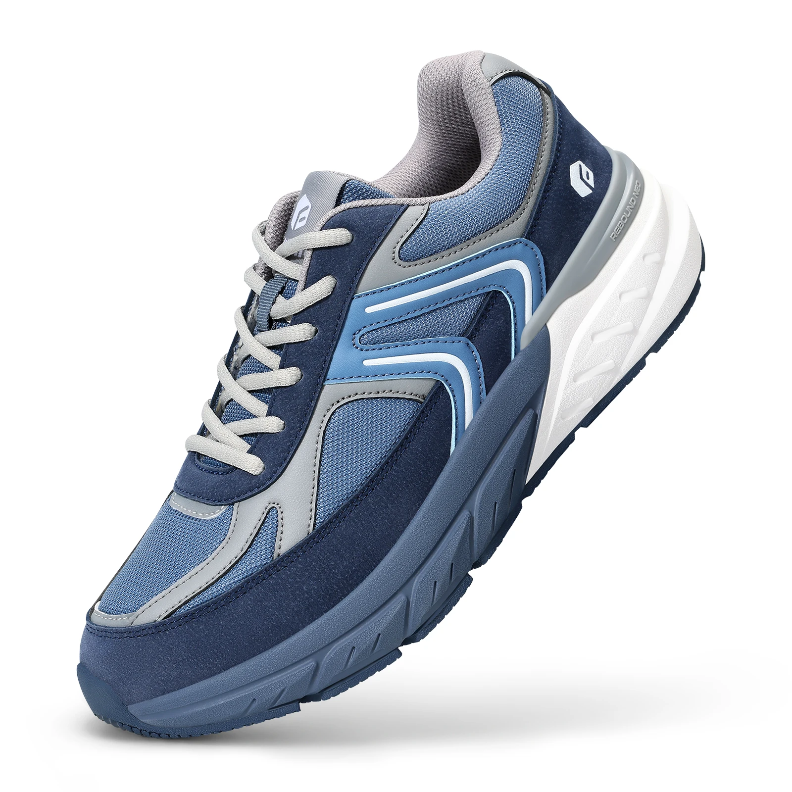 FitVille Extra Wide Shoes For Men Wide Walking Shoes Wide Width Casual Sneakers Comfortable Orthopedic Shoe Arch Support Lightweight For Swollen Feet Plantar Fasciitis Neuropathy
