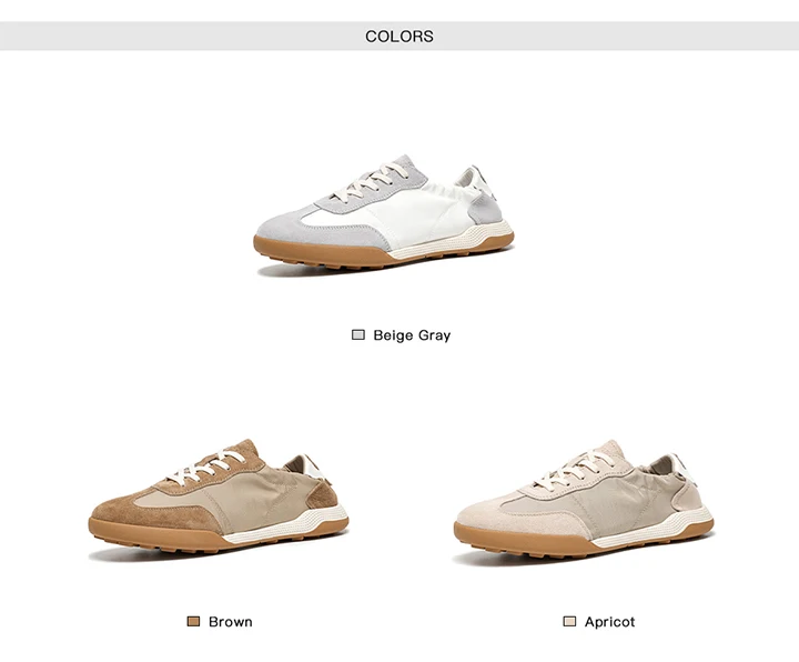 BEAUTODAY Casual Suede Sneakers Women Genuine Leather Patchwork Round Toe Ladies Lightweight Flats Sports Shoes Handmade HW29874