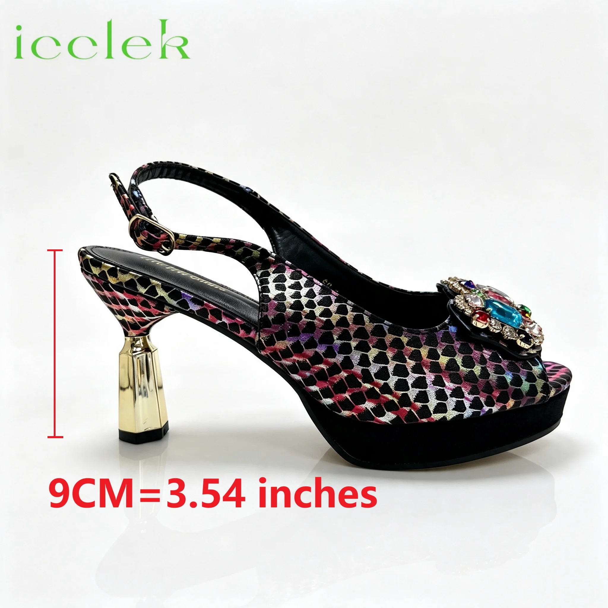 Elegant 2026 Lilac Peep Toe High Heels with Diamond Accents Luxurious Italian Design Pumps & Matching Bag Set for WeddingParty