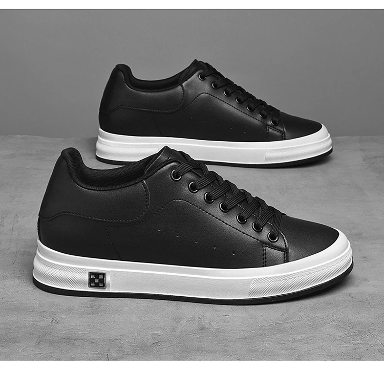 Elevator Shoes Men 6cm 8cm 10cm Lifting Board Shoes White Platform Male Sneakers Hidden Height Increase Sports Casual Shoes 2025