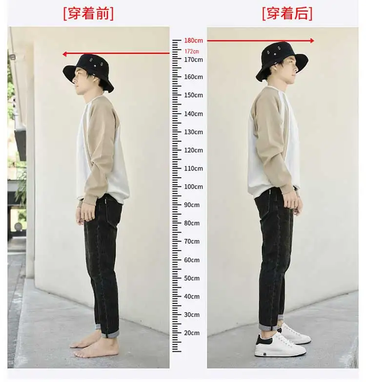 Elevator Shoes Men 6cm 8cm 10cm Lifting Board Shoes White Platform Male Sneakers Hidden Height Increase Sports Casual Shoes 2025