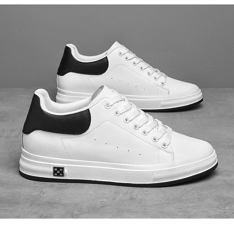 Elevator Shoes Men 6cm 8cm 10cm Lifting Board Shoes White Platform Male Sneakers Hidden Height Increase Sports Casual Shoes 2025