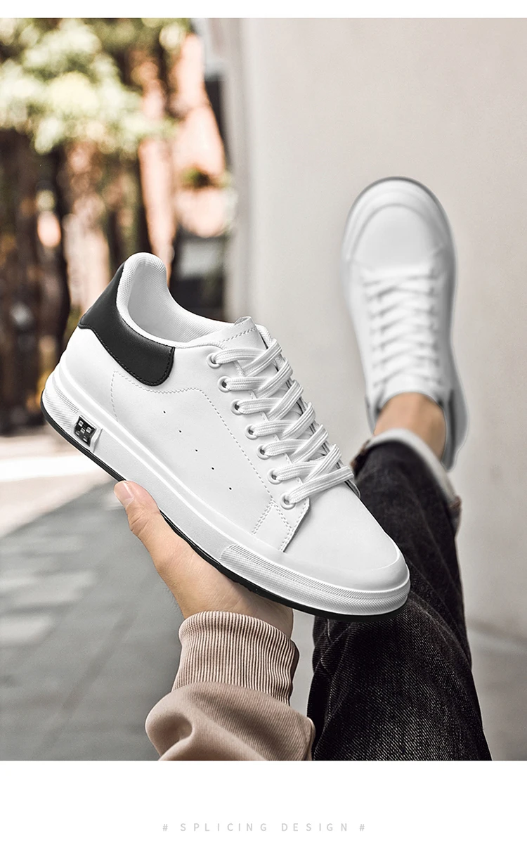 Elevator Shoes Men 6cm 8cm 10cm Lifting Board Shoes White Platform Male Sneakers Hidden Height Increase Sports Casual Shoes 2025
