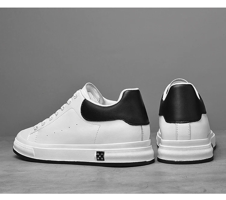 Elevator Shoes Men 6cm 8cm 10cm Lifting Board Shoes White Platform Male Sneakers Hidden Height Increase Sports Casual Shoes 2025
