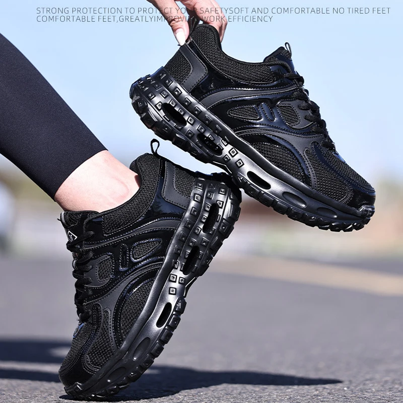 Fashion Women's Safety Shoes Anti-smash Anti-Puncture Work Sneakers Steel Toe Shoes Breathable Lightweight Protection Shoes 2026