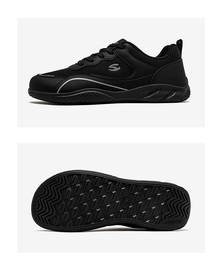 HOBIBEAR Men Wide Toe Shoes Barefoot Walking Sneakers Outdoor Travel Lace Up Running Shoes for Unisex