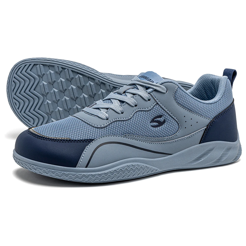 HOBIBEAR Men Wide Toe Shoes Barefoot Walking Sneakers Outdoor Travel Lace Up Running Shoes for Unisex