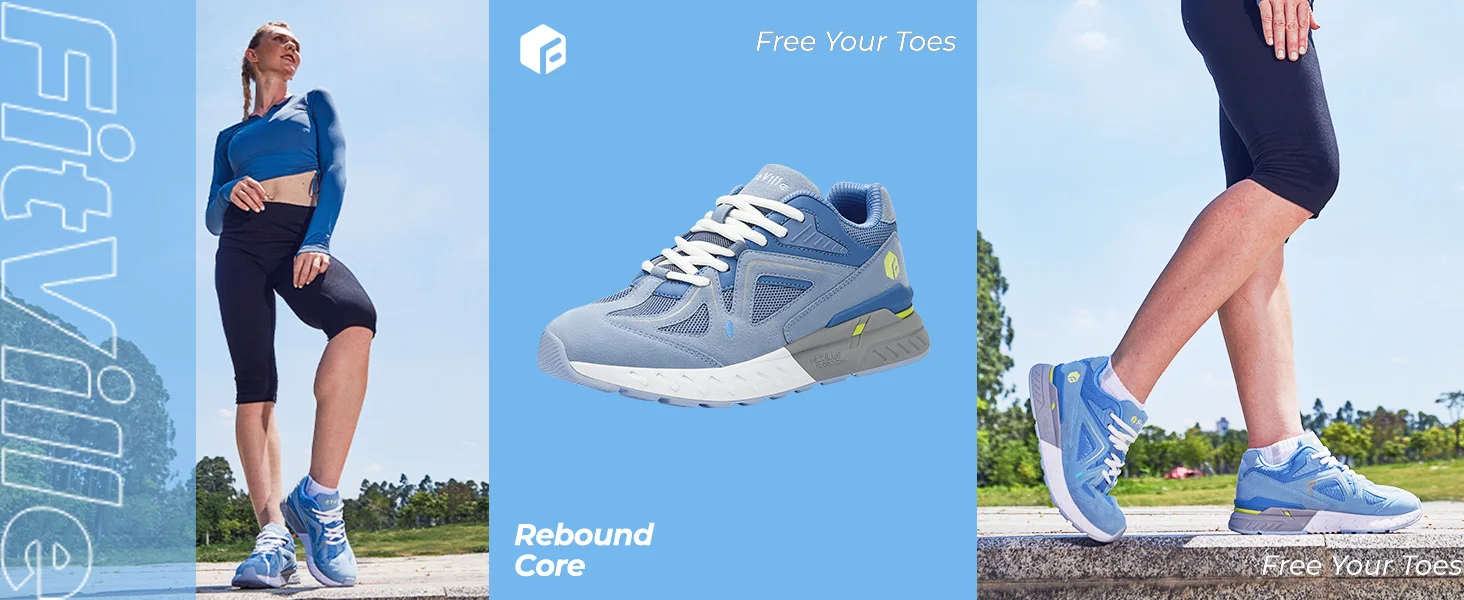 FitVille Women's Sports Shoes Wide Walking Jogging Shoes for Women Breathable Casual Sneakers Plantar Fasciitis Heel Pain Relief