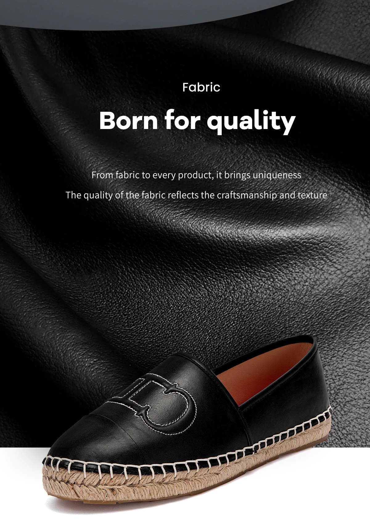 CHCH Loafers Beach Shoes PU Loafers Fisherman Shoes Straw Bottom Shoes