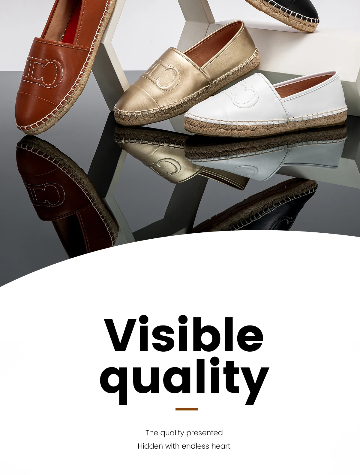 CHCH Loafers Beach Shoes PU Loafers Fisherman Shoes Straw Bottom Shoes