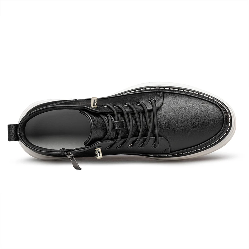 Men  Ankel Boots Elevator Lift Height Increase Insoles 6cm Man Platform Soles Plus Size 38-44