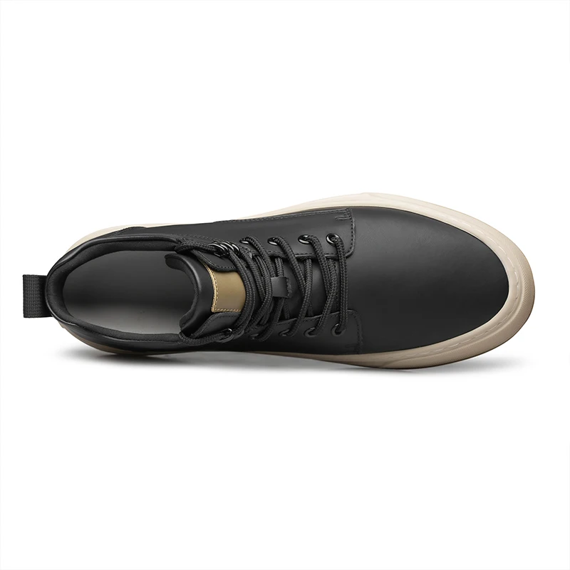 Men  Ankel Boots Elevator Lift Height Increase Insoles 6cm Man Platform Soles Plus Size 38-44