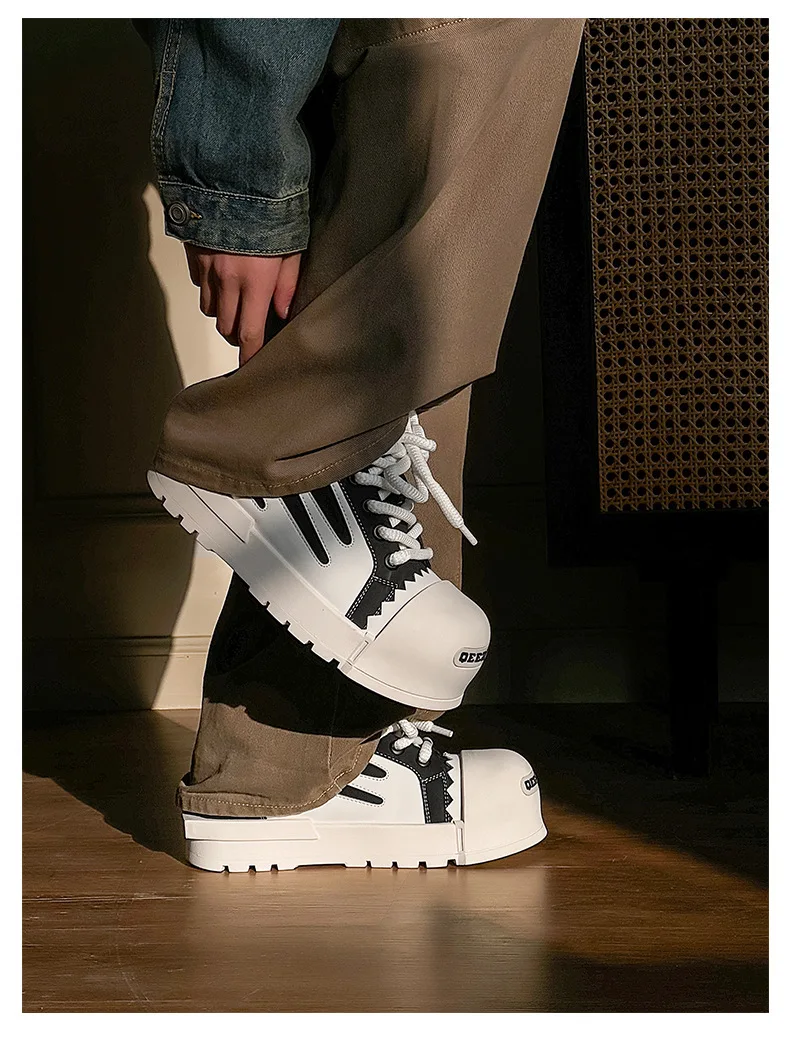 2025 Big Head Men and Women Niche Design Thick Baseplate Couple Ugly Cute Bread Sneakers Platform Shoes
