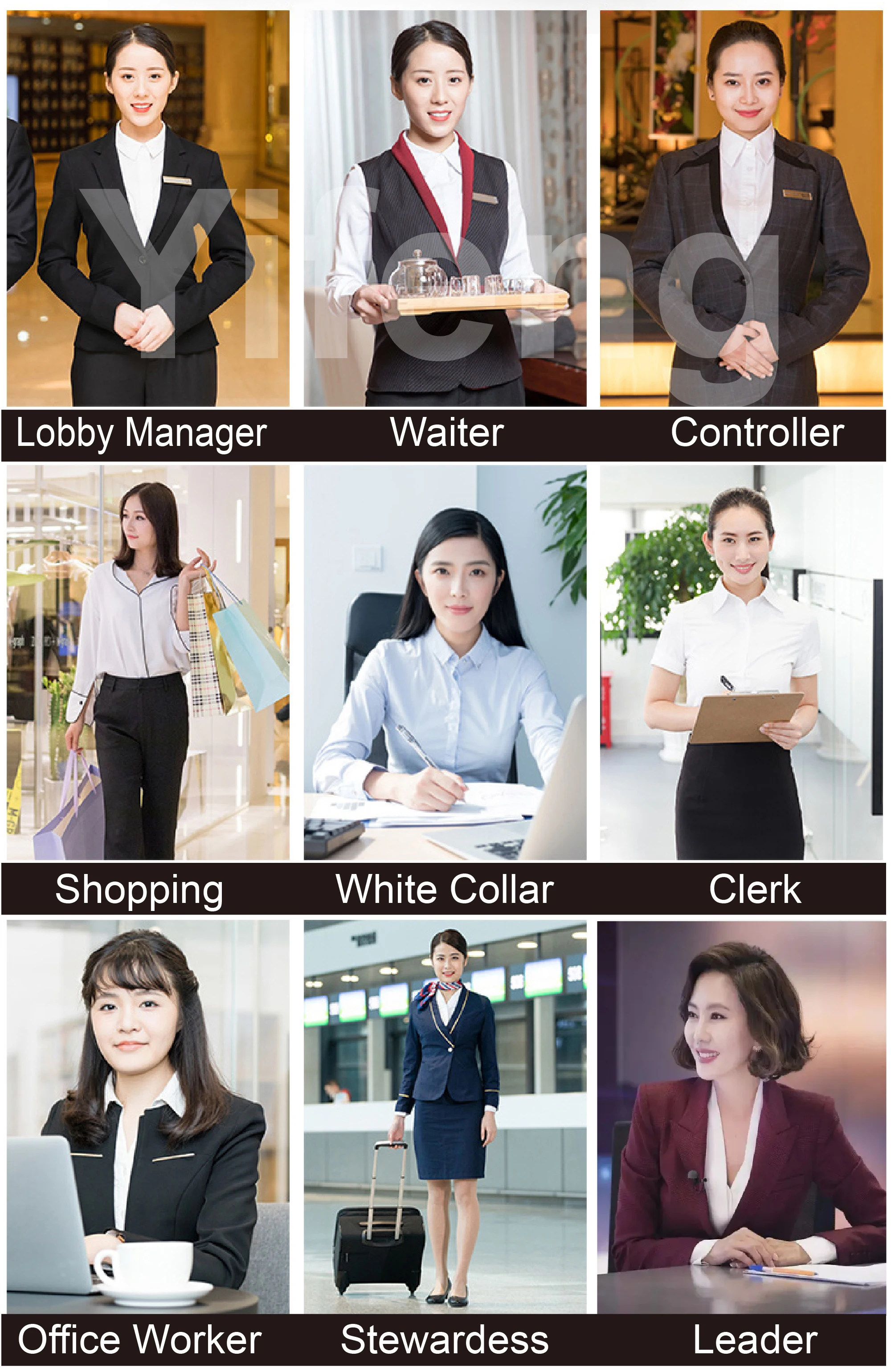 Comfortable and Breathable Mid-heel Genuine Leather Shoes Ideal for Waiters Office Staff Flight Attendants and Crew Members
