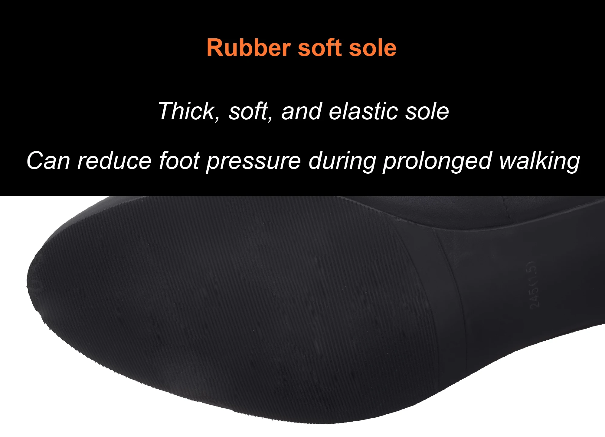 Comfortable and Breathable Mid-heel Genuine Leather Shoes Ideal for Waiters Office Staff Flight Attendants and Crew Members