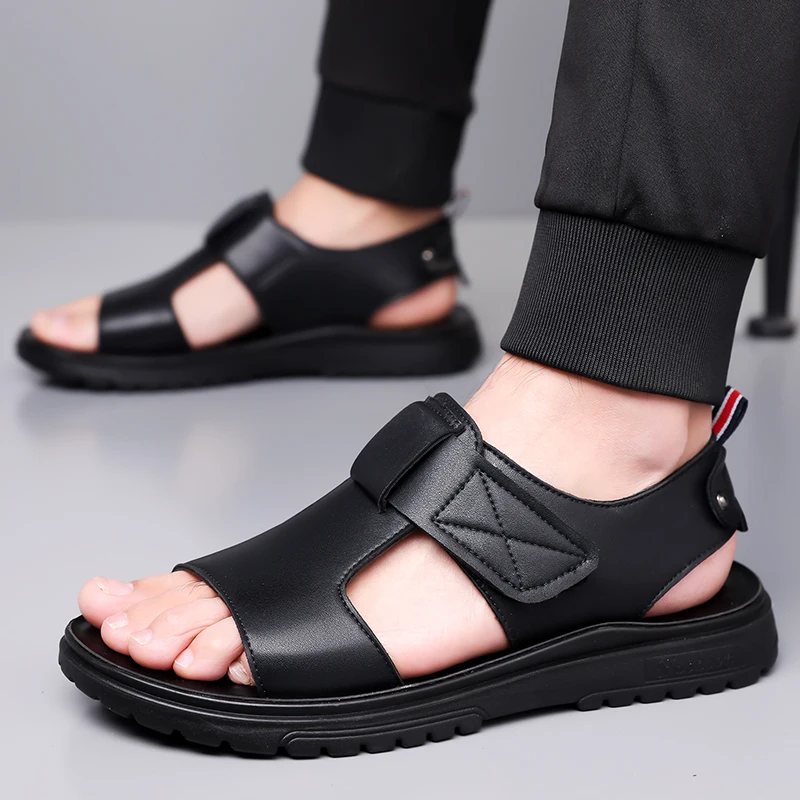 Men's Summer Fashion Sandals Trendy Beach Shoes Thick Bottom Soft Bottom Outdoor Slippers Comfortable Footwear for Men-6189