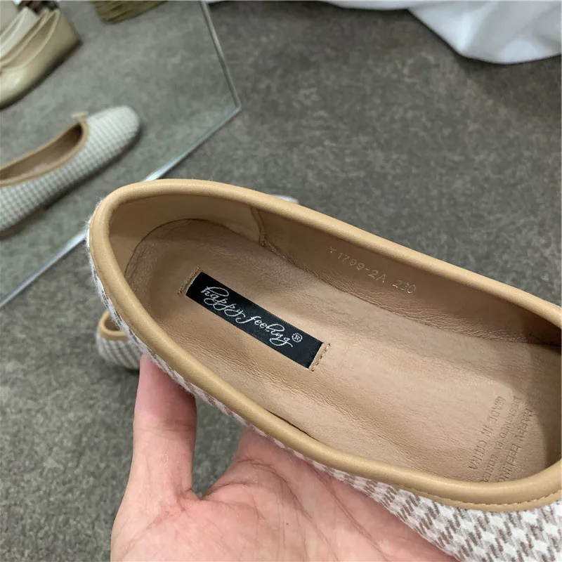 Bailamos Women Flats Tabi Ninja Shoes Woman Microfiber Leather Comfy Flats Split Toe Slippers Soft Bottom Loafers Solid Brief La