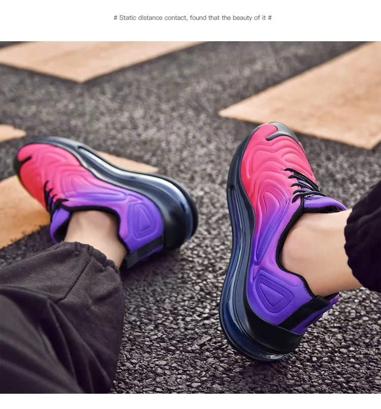 2025 New Women's Low-Top Running Shoes Fashionable Casual Sports Sneakers Large Size Couples Shoes Air Cushion Mesh Upgraded