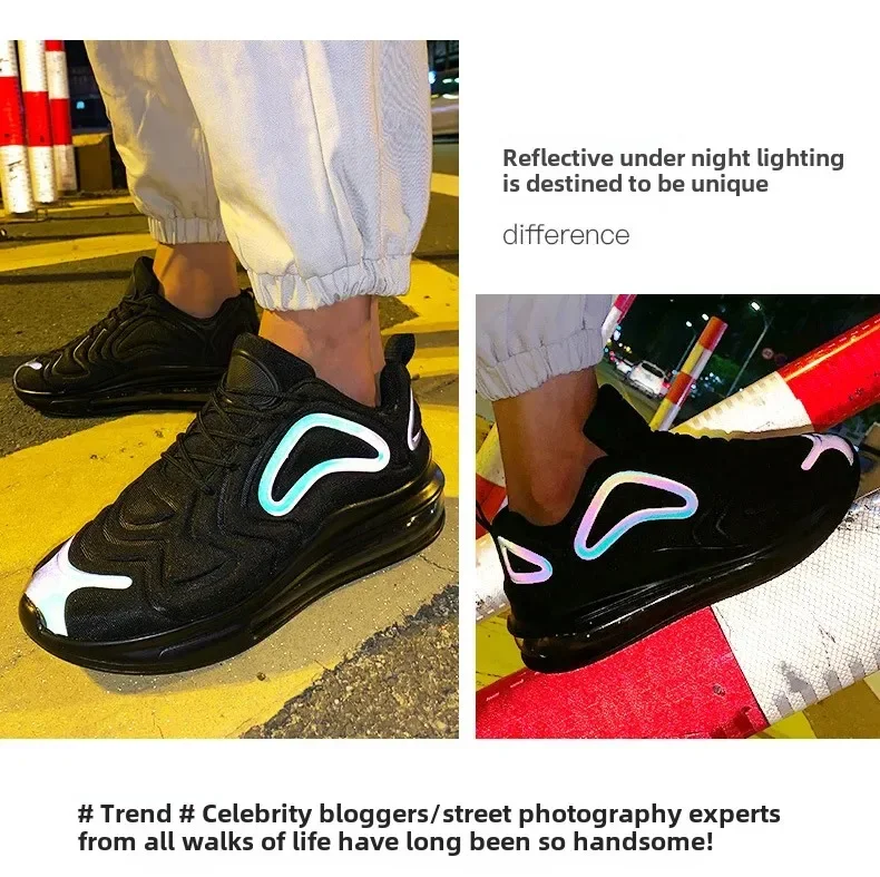 2025 New Women's Low-Top Running Shoes Fashionable Casual Sports Sneakers Large Size Couples Shoes Air Cushion Mesh Upgraded