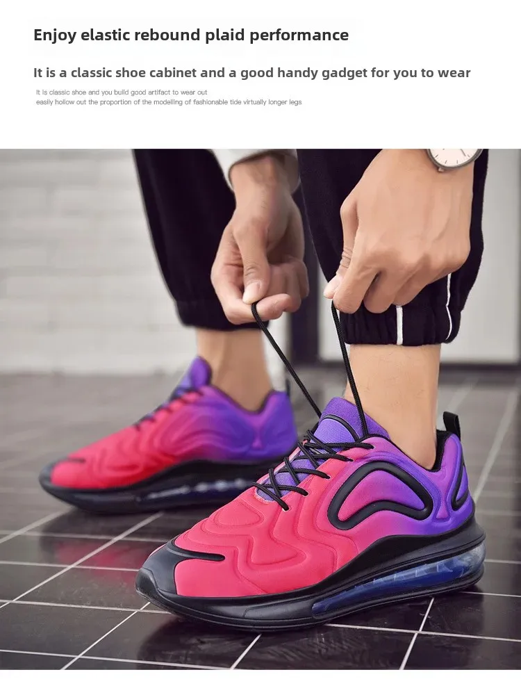 2025 New Women's Low-Top Running Shoes Fashionable Casual Sports Sneakers Large Size Couples Shoes Air Cushion Mesh Upgraded