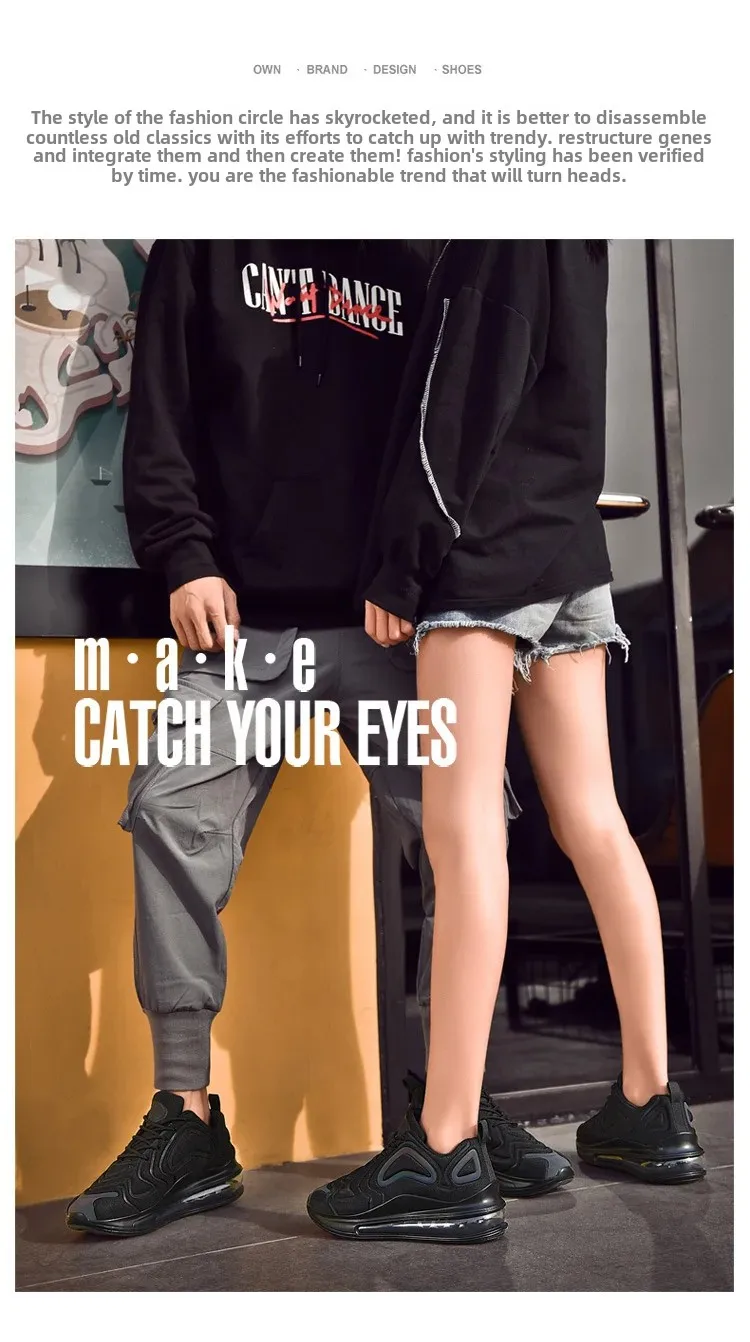 2025 New Women's Low-Top Running Shoes Fashionable Casual Sports Sneakers Large Size Couples Shoes Air Cushion Mesh Upgraded