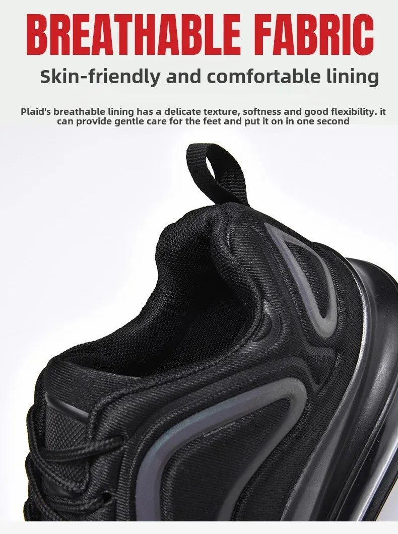 2025 New Women's Low-Top Running Shoes Fashionable Casual Sports Sneakers Large Size Couples Shoes Air Cushion Mesh Upgraded