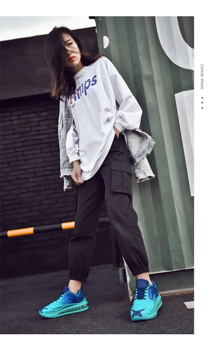2025 New Women's Low-Top Running Shoes Fashionable Casual Sports Sneakers Large Size Couples Shoes Air Cushion Mesh Upgraded