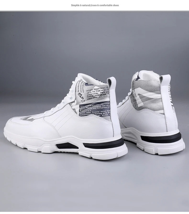 Man Elevator Boots Hidden Heels Genuine Leather Ankle Boots 7CM Invisible Height Increasing Shoes Men Casual Inner Increase Shoe