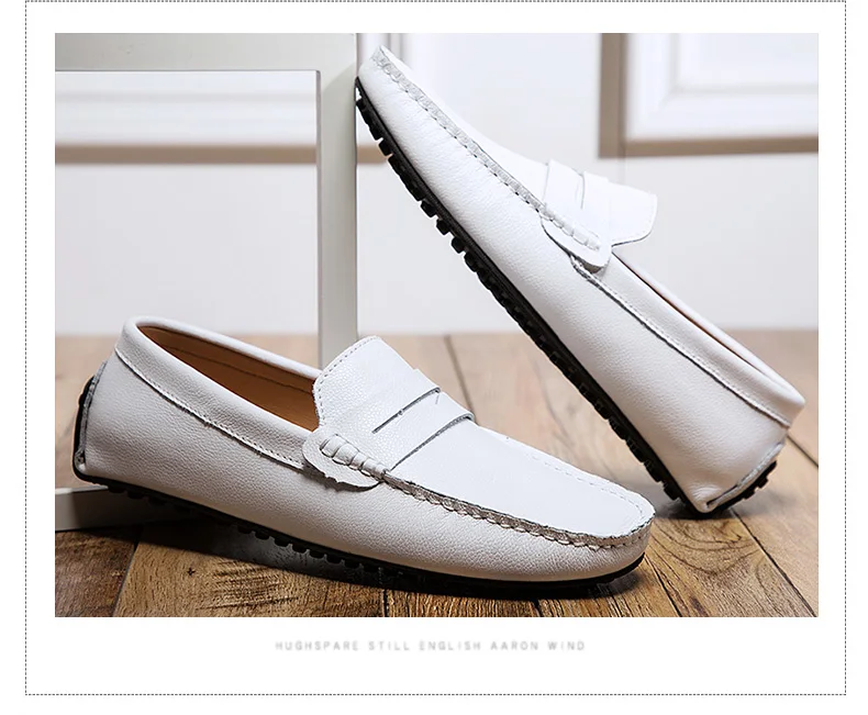 DEKABR Big Size 38~49 Men Loafers Real Leather Fashion Boat Shoes Brand Mens Casual Leather Male Flat Shoes