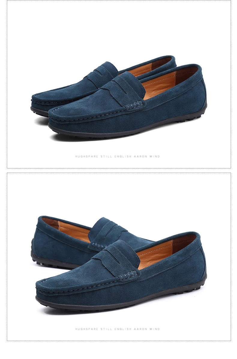 DEKABR Big Size 38~49 Men Loafers Real Leather Fashion Boat Shoes Brand Mens Casual Leather Male Flat Shoes