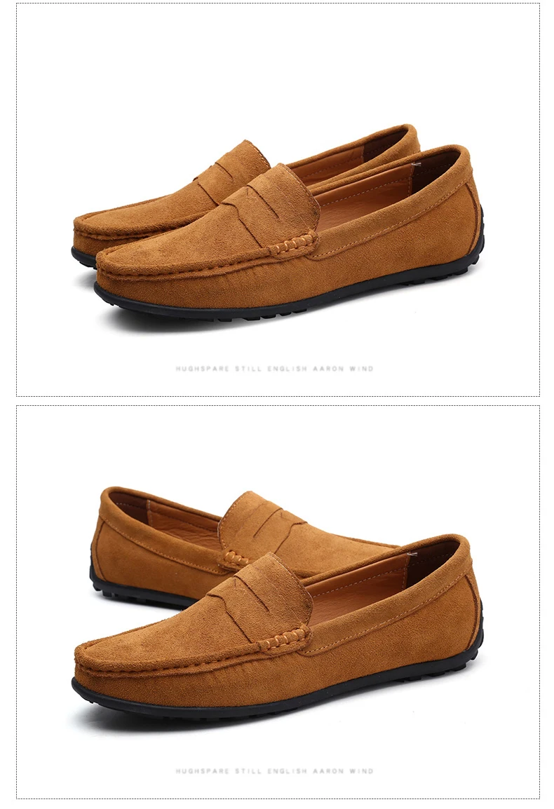 DEKABR Big Size 38~49 Men Loafers Real Leather Fashion Boat Shoes Brand Mens Casual Leather Male Flat Shoes